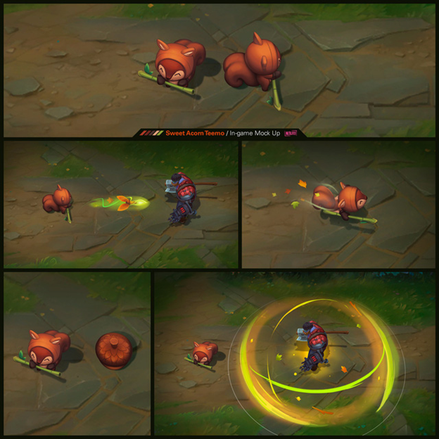 League of Legends: Appearance the Little Squirrel Teemo Skin - super cute, the mushroom fruit also turns into huge chestnuts 2