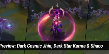 League of Legends: Shaco and Karma have Skin Dark Star and Skin Dark Cosmic for Jhin 4