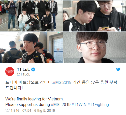 League of Legends: MSI 2019 - SKT has been present in Vietnam this afternoon and ready for the upcoming match with G2 Esport 2