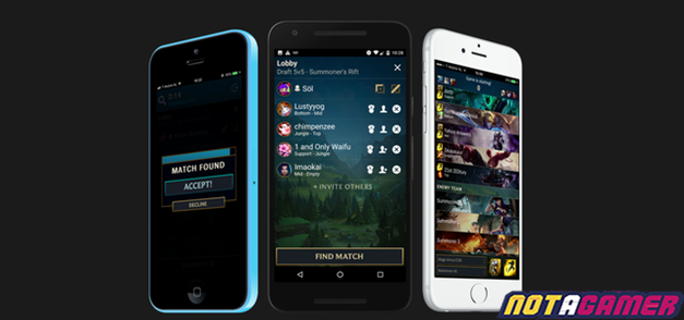 League of Legends: The application allows players to find matches on the Client by phone 1