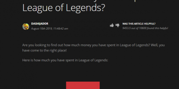 League of Legends: Riot Games launches a Web site that helps players check the amount of money loaded into the League of Legends 8