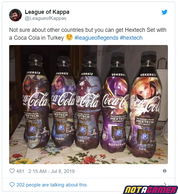 League of Legends: Buying Coca-Cola is that you can get the beautiful Skin from Riot Games 1