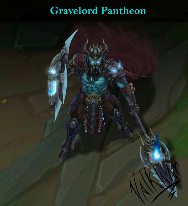 League Of Legends Fanart Skin Gravelord Pantheon Is Beautiful In Every Detail Not A Gamer