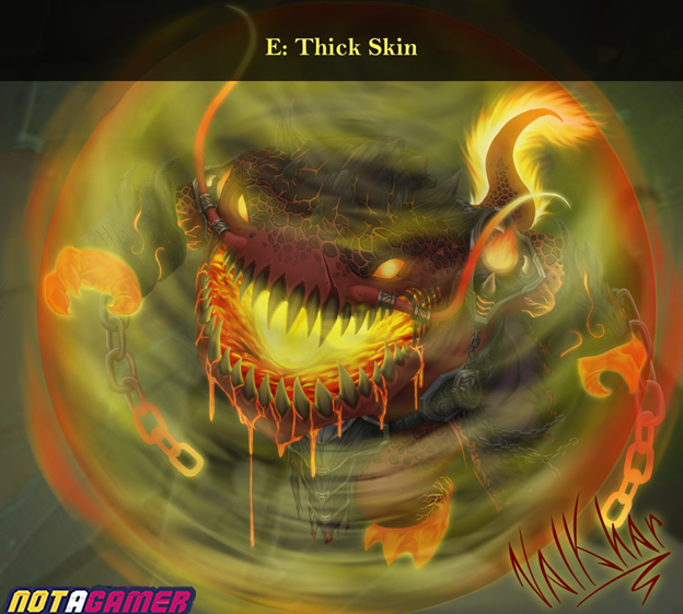 League of Legends: Infernal Tahm Kench skin is designed very beautiful by Fan 12