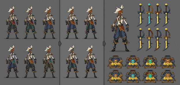 League of Legends: Fans of designing extremely high quality Pirate Ekko Skin 31