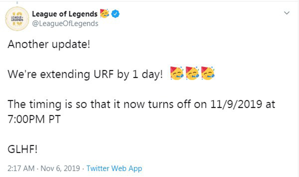League of Legends: URF mode will be open longer than expected but... 2