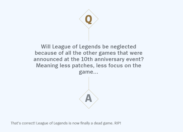 League of Legends: Riot Game announced it would close League of Legends to focus on developing other Games 2