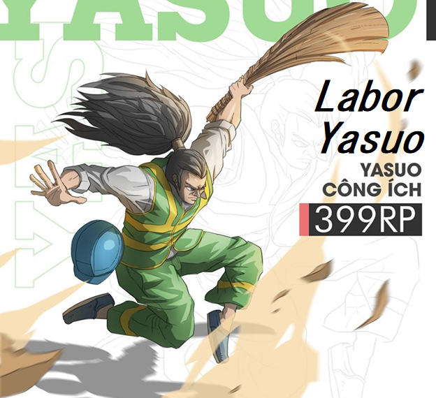 League of Legends: Labor Yasuo, Jackpot (Lottery) Twisted Fate, Road Repair Workers Braum and many other creative fanart 1