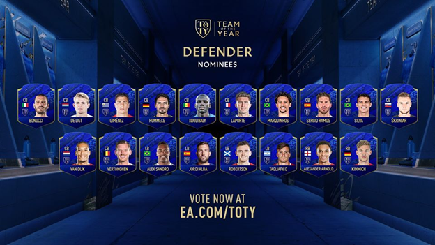 FUT 20 - FO4: Officially announced the list nominees of TOTY 20 10