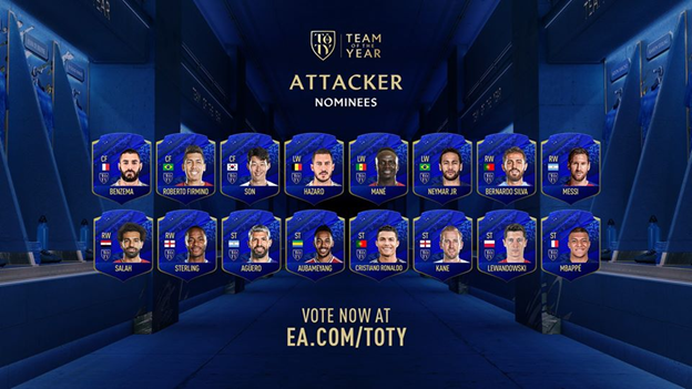 FUT 20 - FO4: Officially announced the list nominees of TOTY 20 12