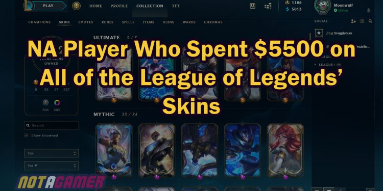 League of Legends: Player Spent $5500 on All of The Skins in League 1