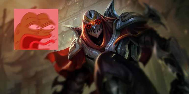 Zed activated his eye ability, destroying Aphelios gun turret with a single glance 1