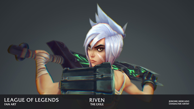 league of legends players redesigned the riven model in the game as beautifully as it was in the awaken mv not a gamer league of legends players redesigned