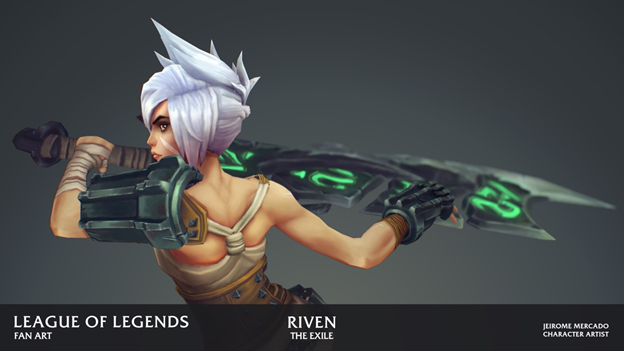 League of Legends: Players redesigned the Riven model in the game as beautifully as it was in the Awaken MV 8