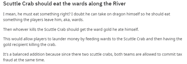 League of Legends: Scuttle Crab should eat the wards along the River? 1