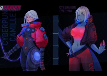 League of Legends: Cyberpunk Camille and Evelynn Fan Concept Art by GRS KV 2