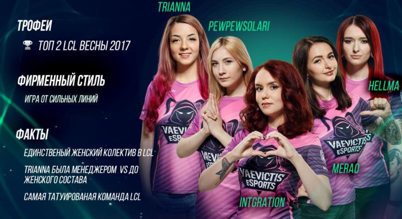 Vaevictis esports - all-female LoL team was officially eliminated from the professional tournament