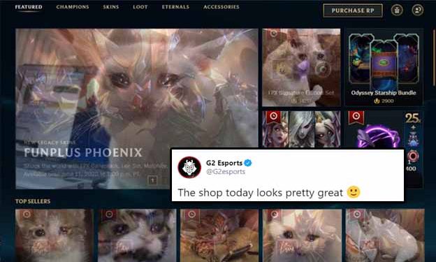 G2: The shop today looks pretty great - G2 Esports Sad 1