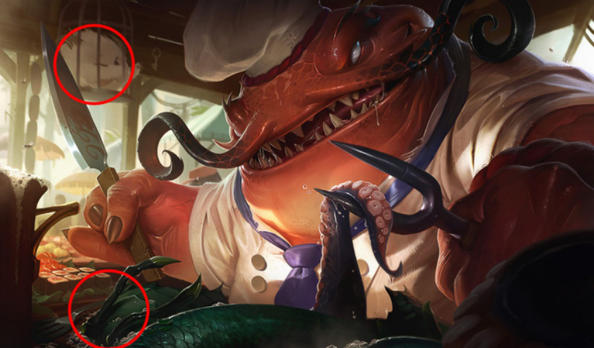 Easter eggs behind League of Legends splash arts that you might have missed. 7