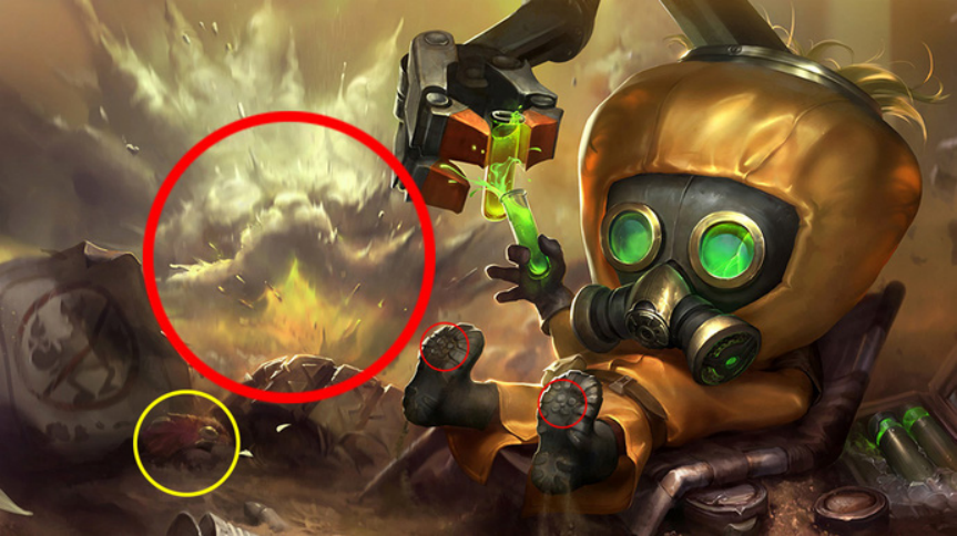 Easter eggs behind League of Legends splash arts that you might have missed. 9