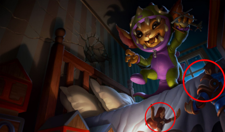 Easter eggs behind League of Legends splash arts that you might have missed. 9
