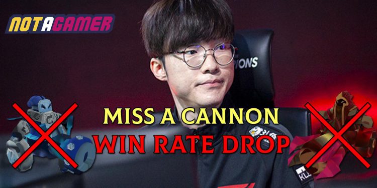 Faker: "Every time you miss a cannon, your percentage of win rate will be dropped" 1