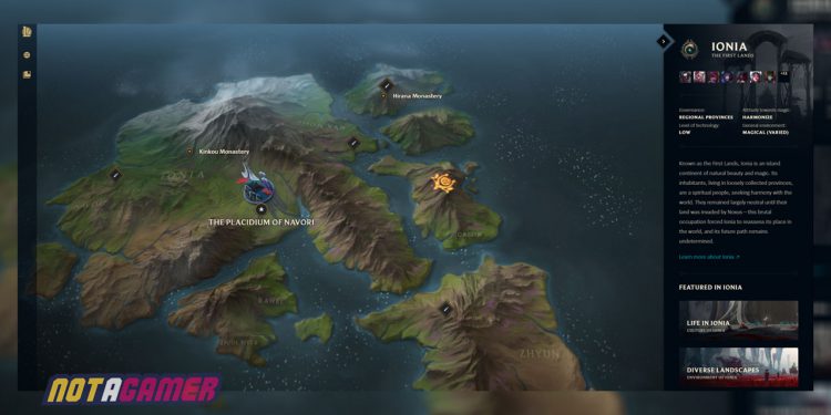 Runeterra MapThat Shows All The Factions And City-states | Why Bandle City Shifts Around On The Map? 1