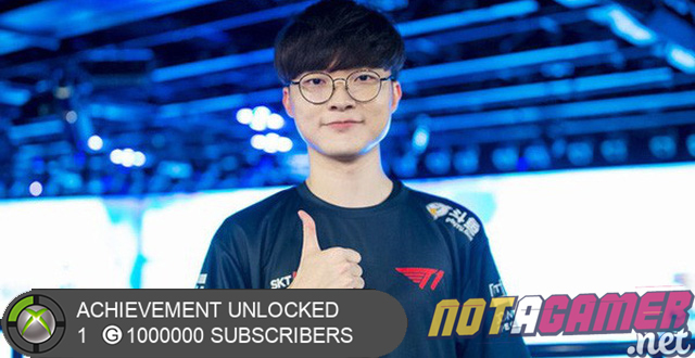 Faker's Youtube Channel Reached 1 Million Subscribers 2
