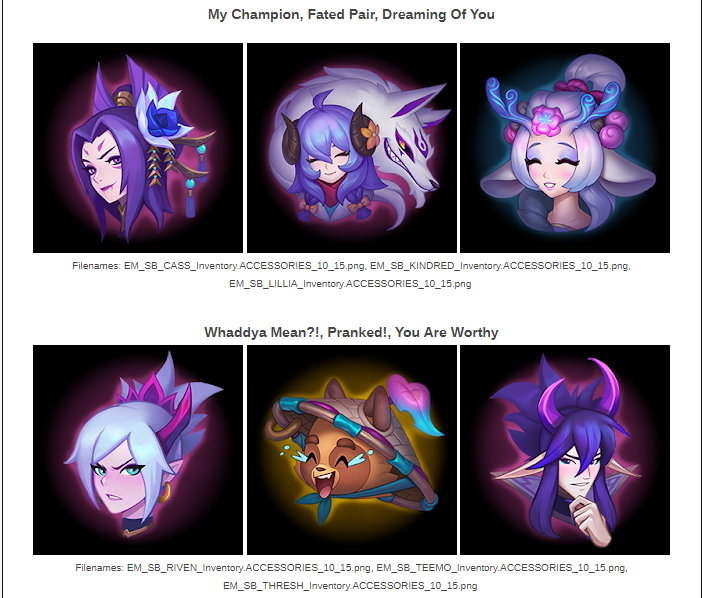 5 Leaked Spirit Blossom Skin for Kindred, Ahri, Riven, Cassiopeia, Yone, and possibly more. 1