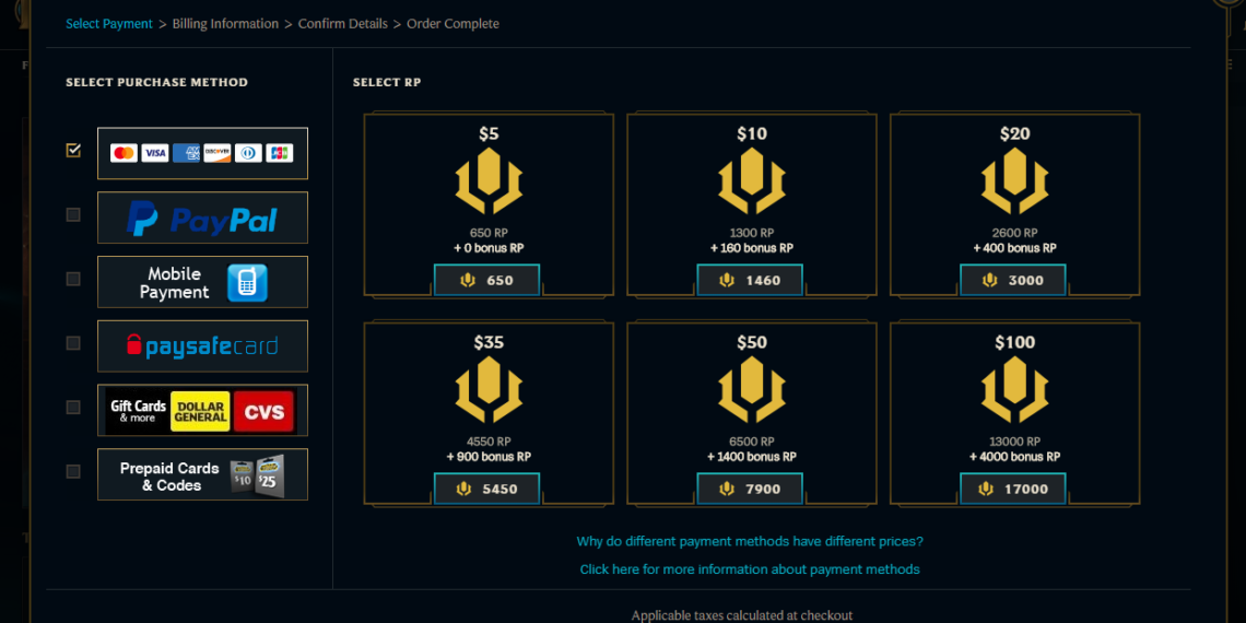 Riot's Announcement of Increasing RP Prices in Specific Regions 1