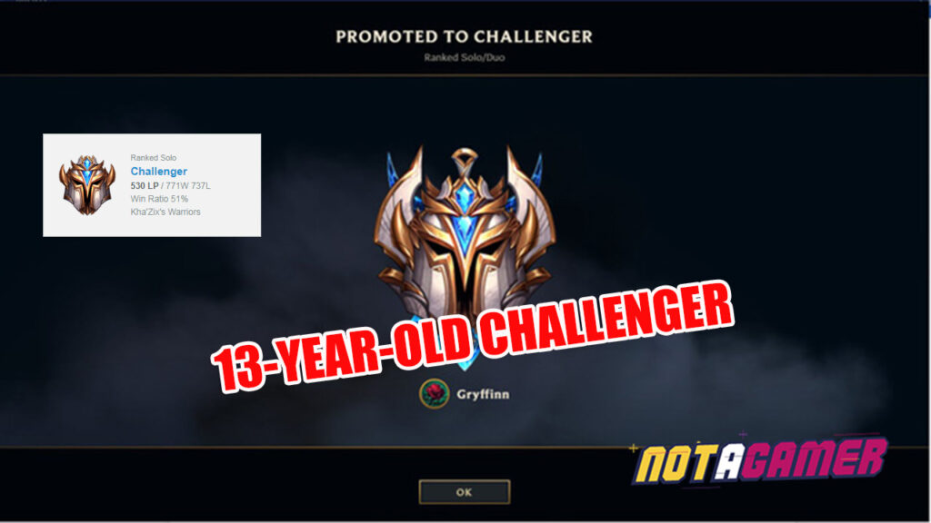 A 13-year-old player hit Challenger after 8 years playing League of Legends!!! 4