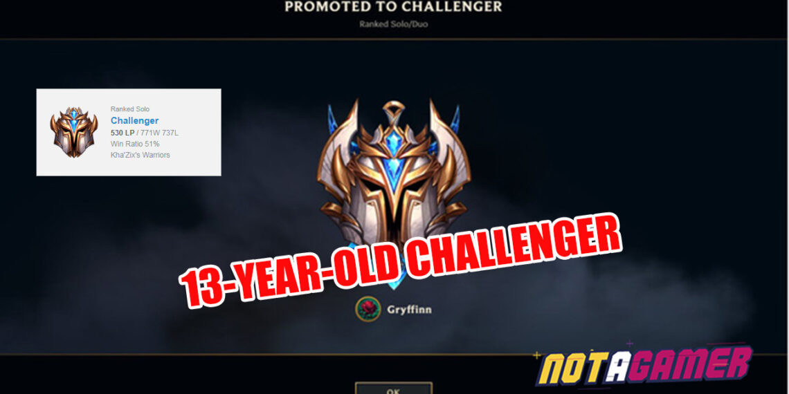 A 13-year-old player hit Challenger after 8 years playing League of Legends!!! 1