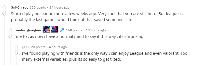 Gamer confides: "League of Legends saved me from committing suicide, and helped me make some friends." 1