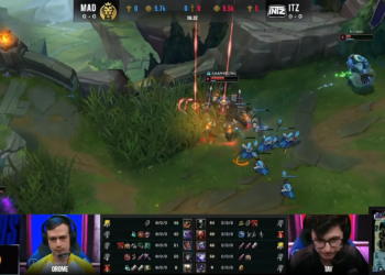 Worlds 2020: Pro player hilariously teleported right at his feet during fight 7