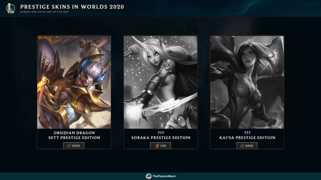 Upcoming Skins Updated: Splash Arts, Prestige Edition, and Miscellaneous. 10