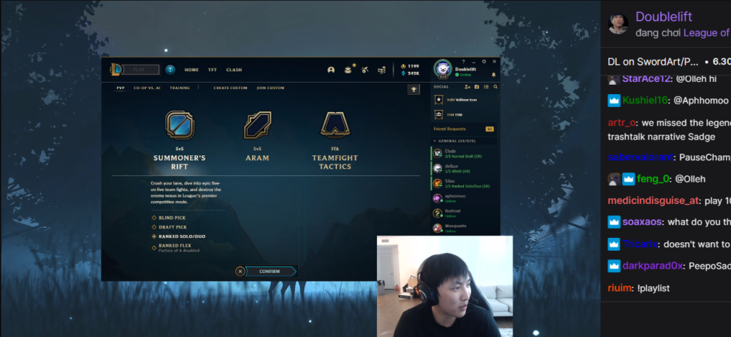 Doublelift talked about inviting Palette or SwordArt into Team SoloMid after his retirement in November 2020. 2
