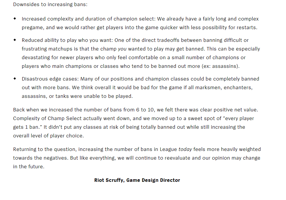 "Can we have more bans?" - Answered by Riot Games 3