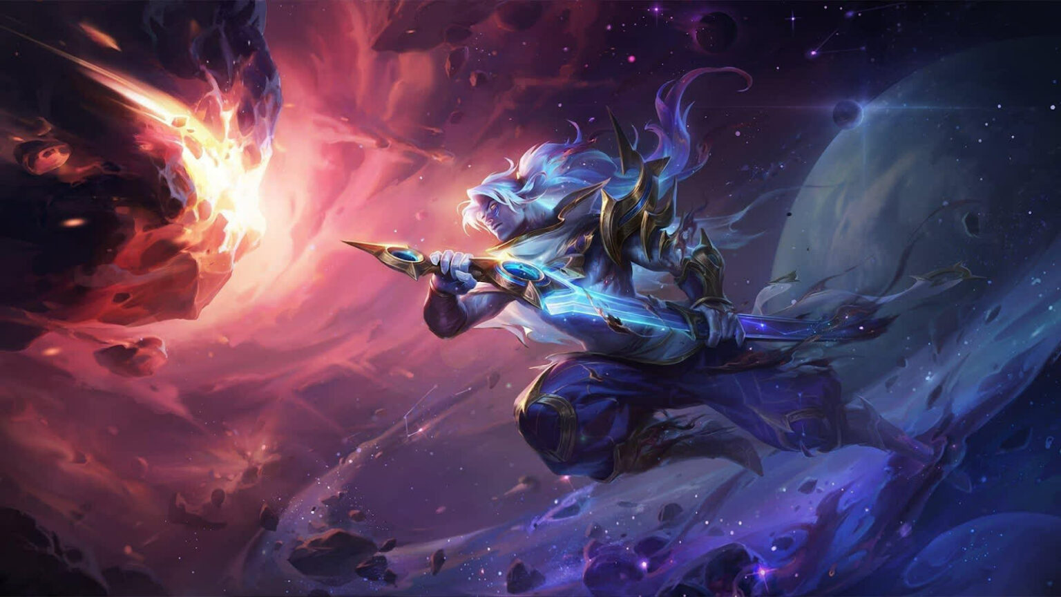 Riot launches beautiful Cosmic skin series "top of the tip" for Yasuo