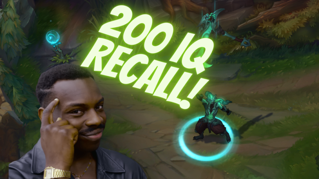League of legends: Win your lane with good old "Fake recall" trick! 2
