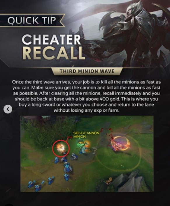 How to win your lane with "cheater recall" 8