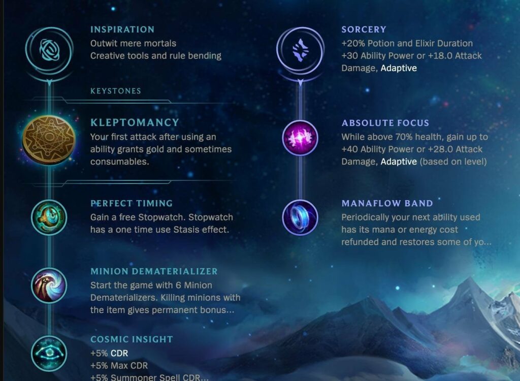 Riot is making changes for Inspiration and Secondary rune in Season 12 14