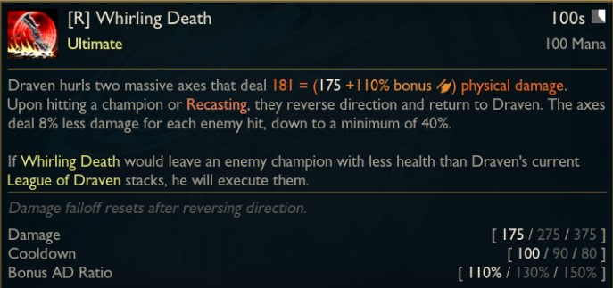 New Draven Ult can execute THOUSAND of damage 2