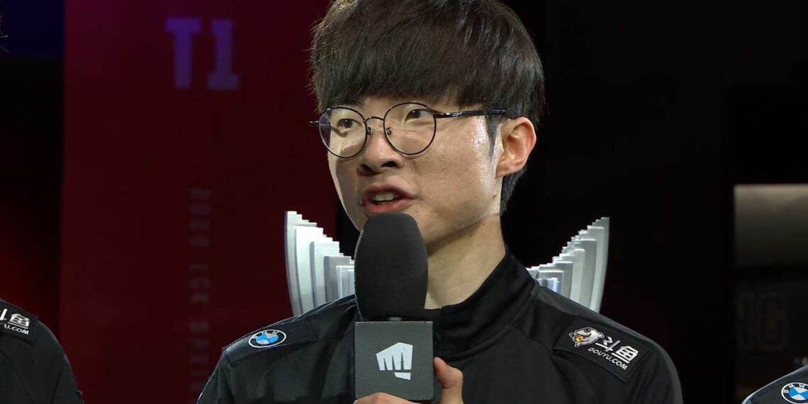 Faker explains the risk of talking during pause time at an LCK match ...