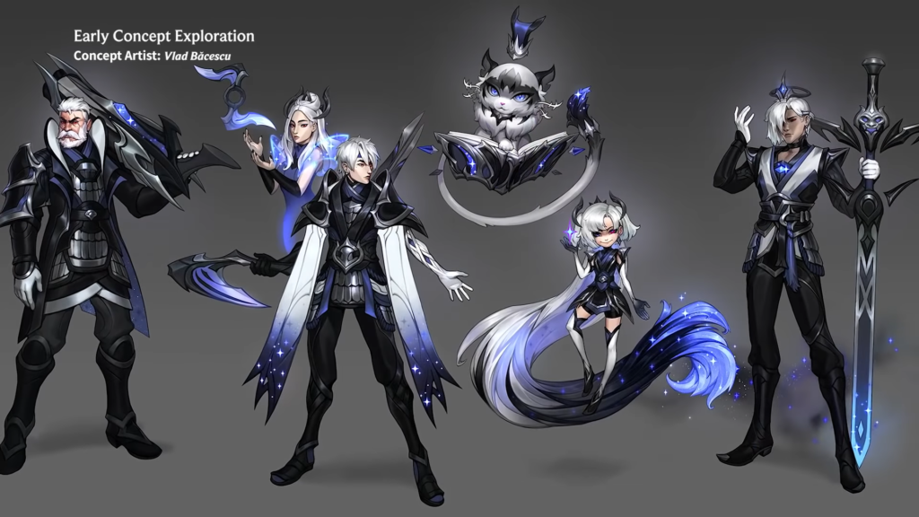 Riot shows 3 early concepts of EDG's 2021 Worlds skins 3