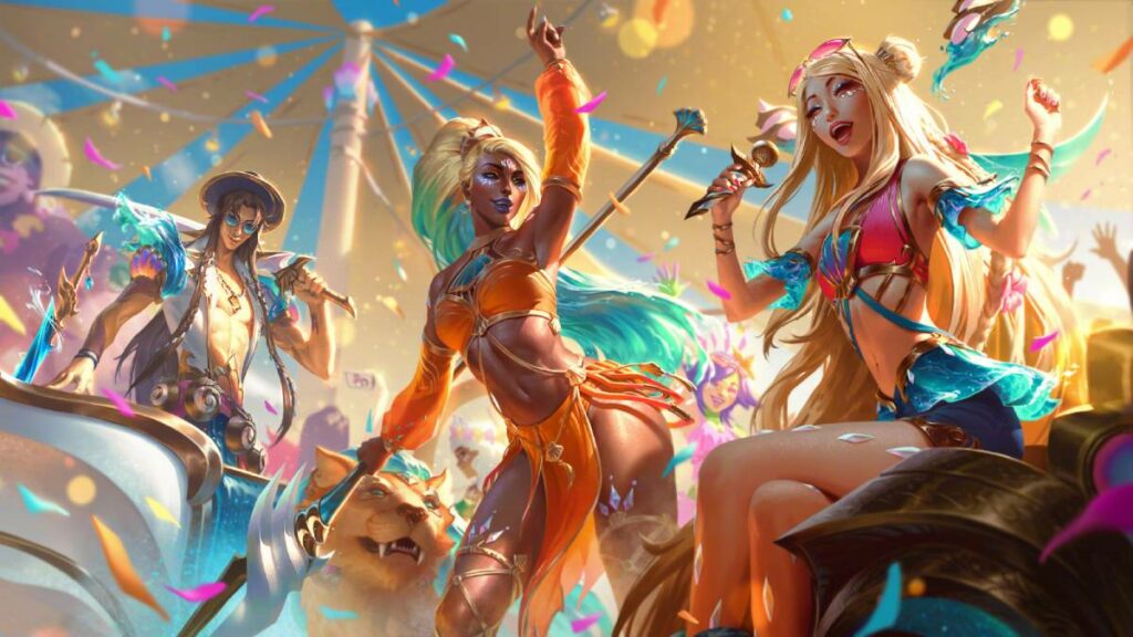 New Ocean Song skins revealed for Ashe, Zeri, Yone, Nidalee, and Seraphine 2