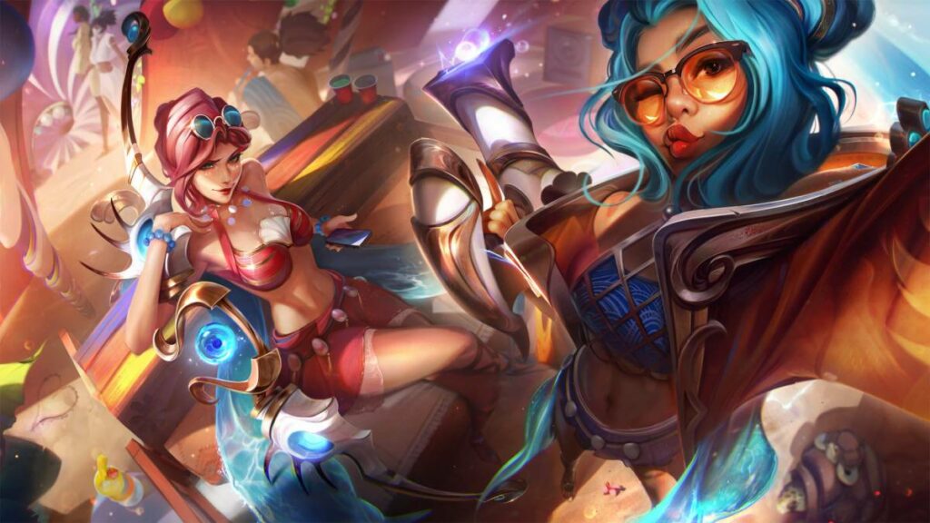 New Ocean Song skins revealed for Ashe, Zeri, Yone, Nidalee, and Seraphine 1