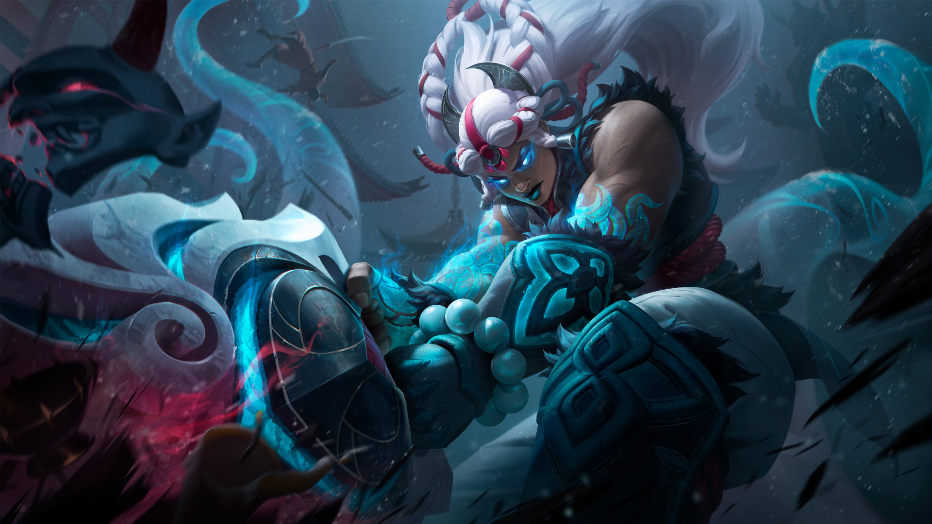 New Skin Line Snow Moon Illaoi Caitlyn And Kayn Splash Art Release Date And More Not A Gamer 