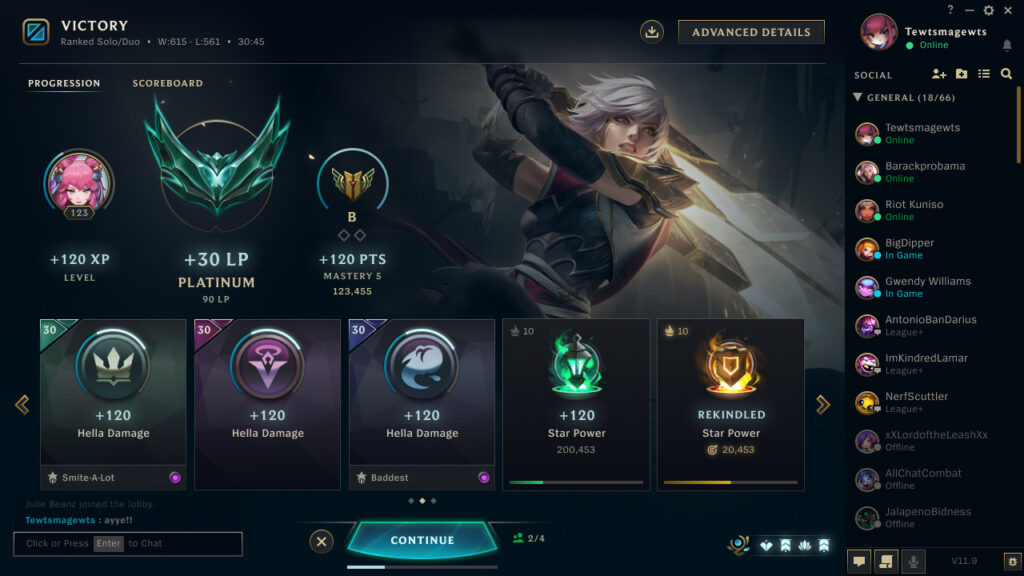 League’s end-game chat is now Opt-in instead of automatic 3