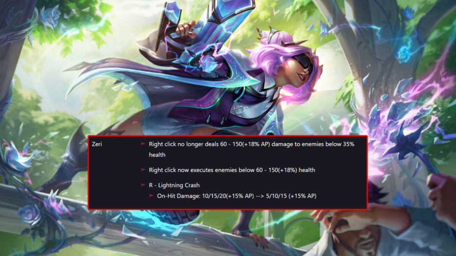 Zeri's 12th adjustment - is she following Ryze? 2