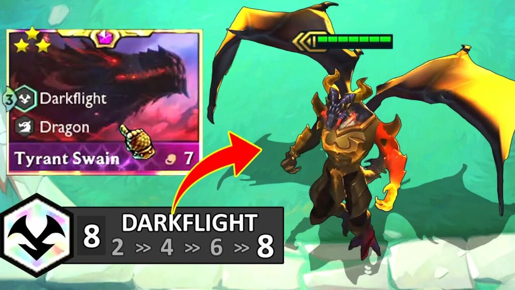 Destroying opponent with Darkflight Cannoneers in TFT Mid-set 7.5 3